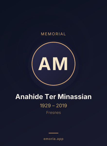 Memorial portrait of Anahide Ter Minassian