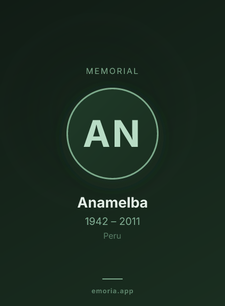Memorial portrait of Anamelba