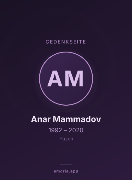 Gedenkportrait von Anar Mammadov
