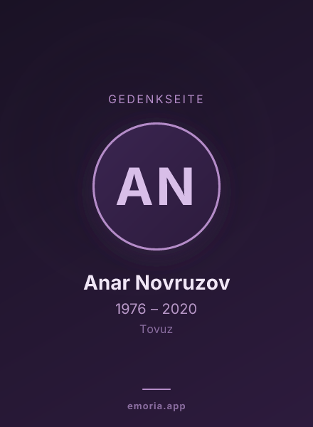 Gedenkportrait von Anar Novruzov