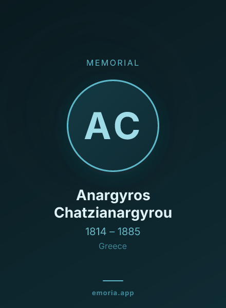 Memorial portrait of Anargyros Chatzianargyrou