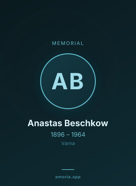 Memorial portrait of Anastas Beschkow