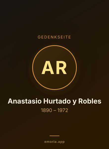 Gedenkportrait von Anastasio Hurtado y Robles