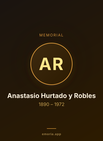Memorial portrait of Anastasio Hurtado y Robles