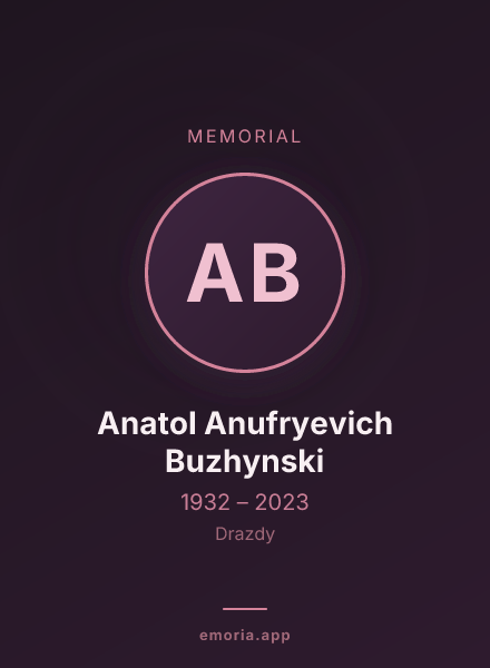 Memorial portrait of Anatol Anufryevich Buzhynski
