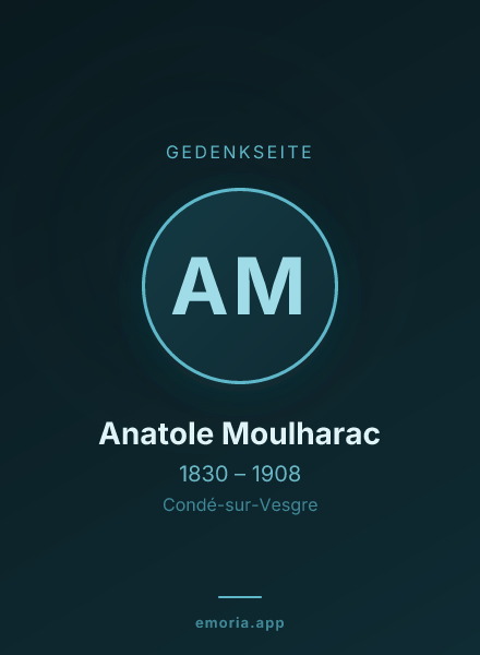 Gedenkportrait von Anatole Moulharac