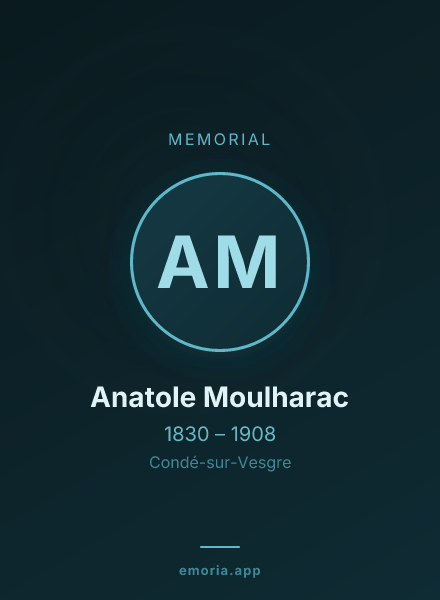 Memorial portrait of Anatole Moulharac