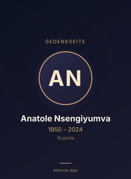 Gedenkportrait von Anatole Nsengiyumva