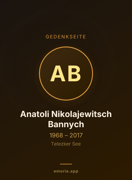 Gedenkportrait von Anatoli Nikolajewitsch Bannych