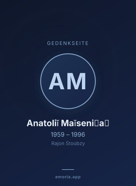 Gedenkportrait von Anatoliĭ Maĭseni︠a︡