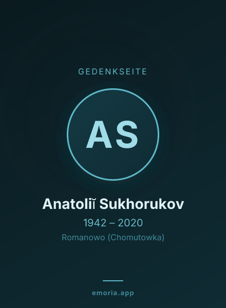 Gedenkportrait von Anatoliĭ Sukhorukov