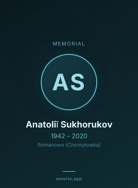 Memorial portrait of Anatoliĭ Sukhorukov