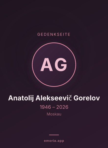 Gedenkportrait von Anatolij Alekseevič Gorelov