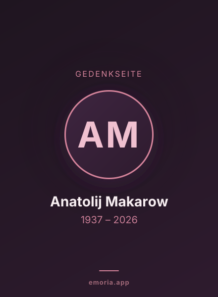 Gedenkportrait von Anatolij Makarow