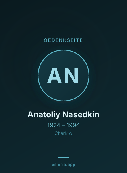 Gedenkportrait von Anatoliy Nasedkin