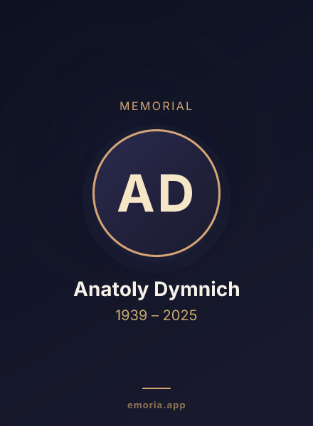Memorial portrait of Anatoly Dymnich