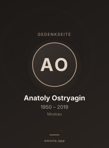 Gedenkportrait von Anatoly Ostryagin