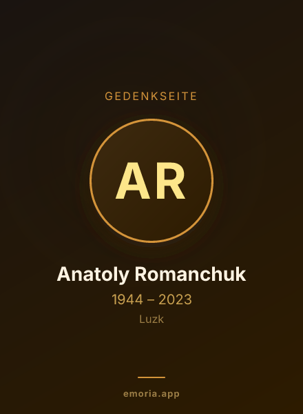 Gedenkportrait von Anatoly Romanchuk