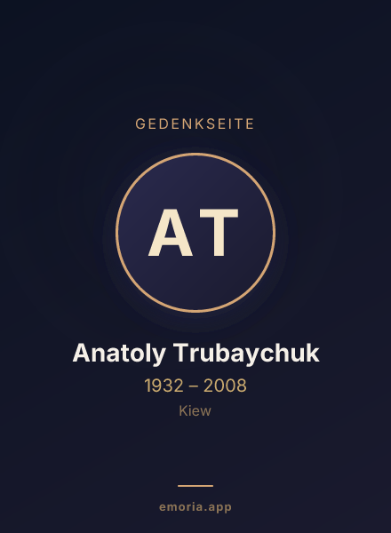 Gedenkportrait von Anatoly Trubaychuk