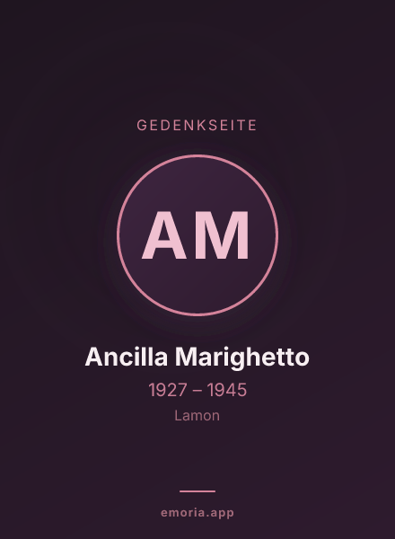 Gedenkportrait von Ancilla Marighetto