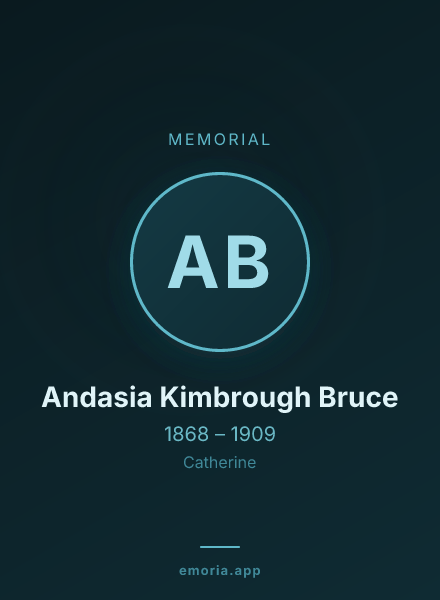 Memorial portrait of Andasia Kimbrough Bruce