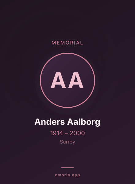 Memorial portrait of Anders Aalborg