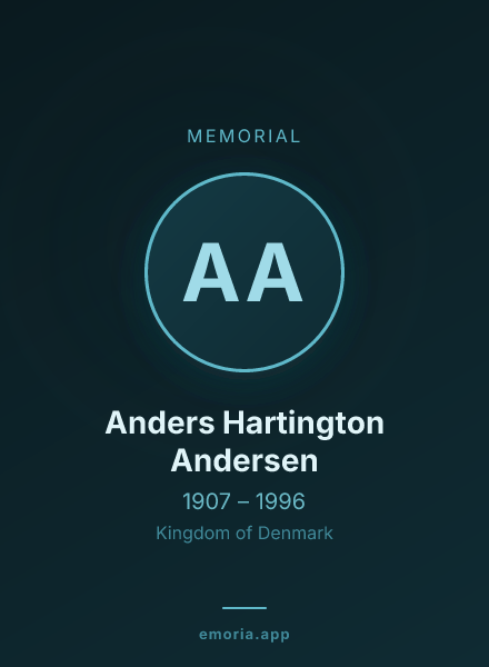 Memorial portrait of Anders Hartington Andersen