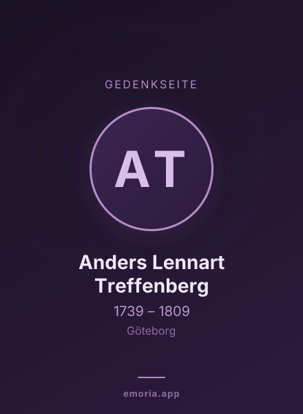 Gedenkportrait von Anders Lennart Treffenberg