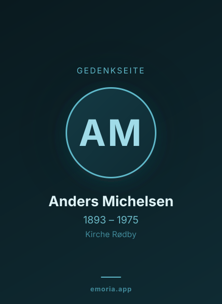 Gedenkportrait von Anders Michelsen