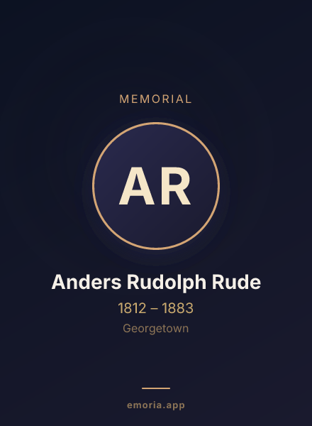 Memorial portrait of Anders Rudolph Rude
