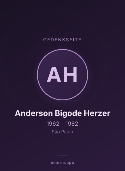 Gedenkportrait von Anderson Bigode Herzer