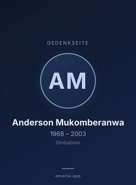 Gedenkportrait von Anderson Mukomberanwa