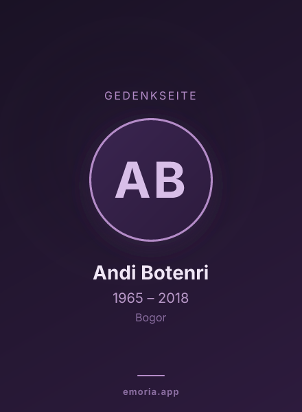 Gedenkportrait von Andi Botenri