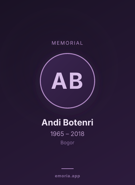 Memorial portrait of Andi Botenri
