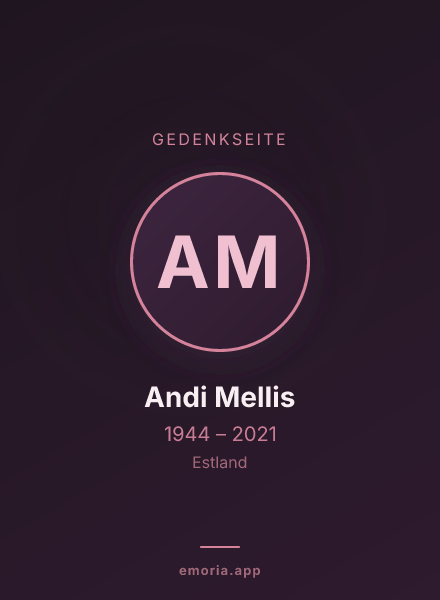 Gedenkportrait von Andi Mellis