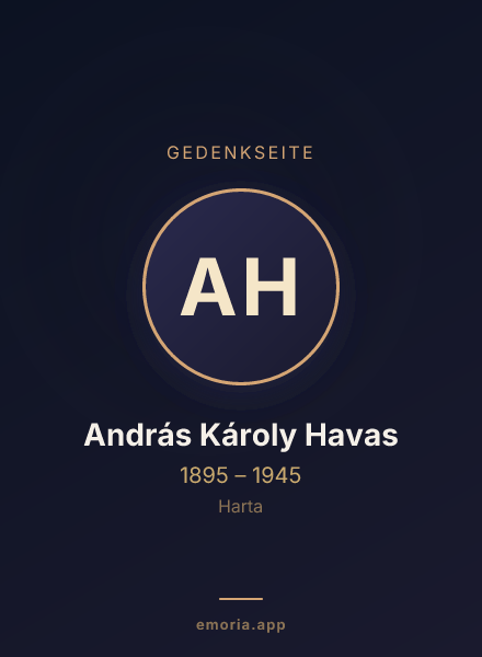 Gedenkportrait von András Károly Havas