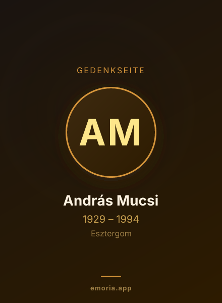 Gedenkportrait von András Mucsi