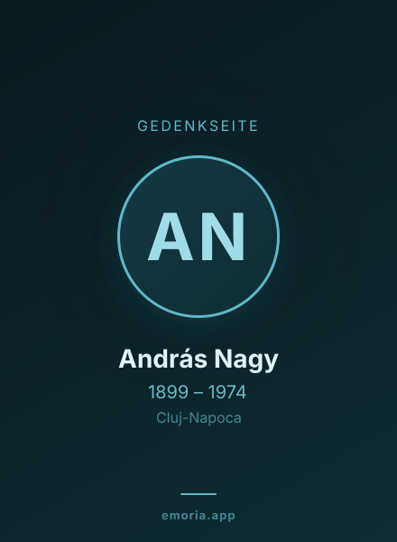 Gedenkportrait von András Nagy