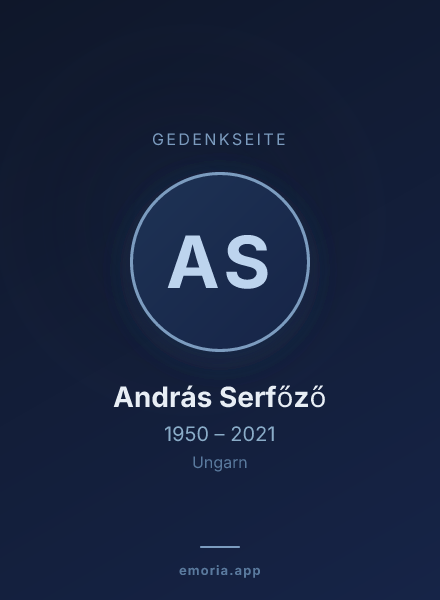 Gedenkportrait von András Serfőző