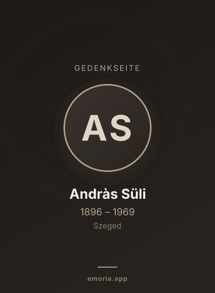 Gedenkportrait von Andràs Süli