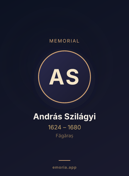 Memorial portrait of András Szilágyi