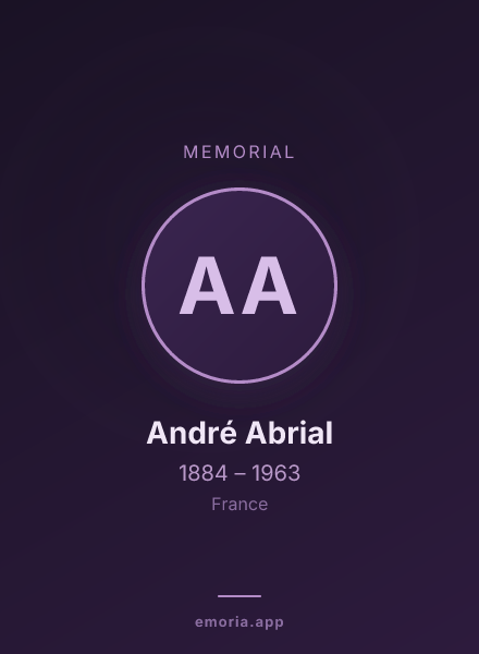 Memorial portrait of André Abrial