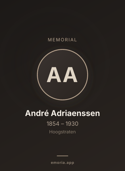 Memorial portrait of André Adriaenssen