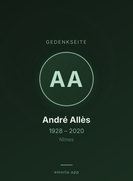 Gedenkportrait von André Allès