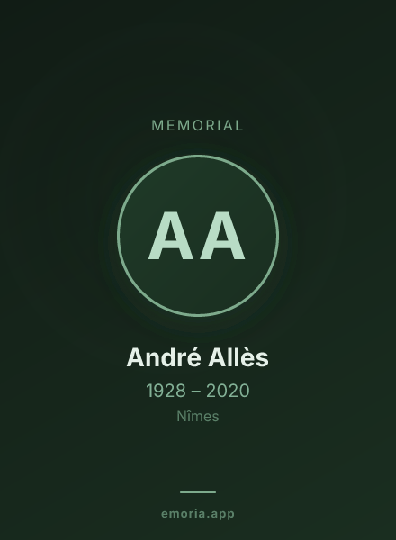 Memorial portrait of André Allès