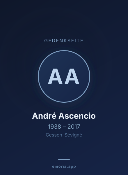 Gedenkportrait von André Ascencio