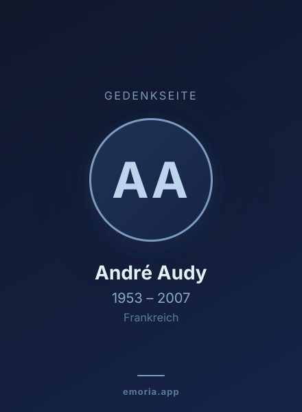 Gedenkportrait von André Audy