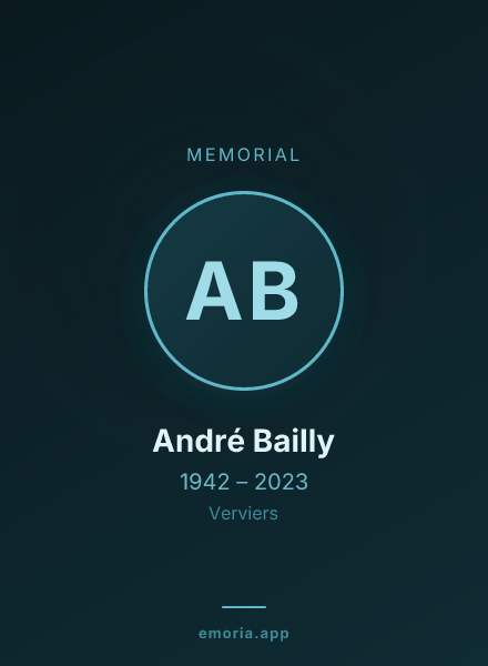 Memorial portrait of André Bailly
