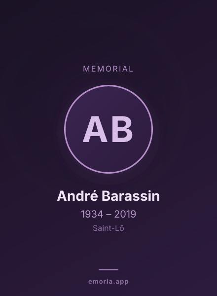 Memorial portrait of André Barassin