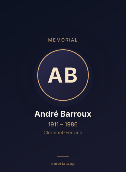 Memorial portrait of André Barroux